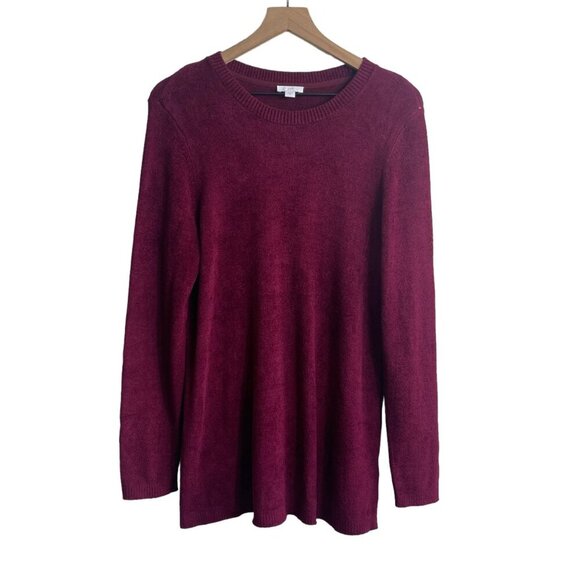J. Jill Maroon Sweater – Size M – Super Soft Knit – Excellent Condition - Picture 1 of 10